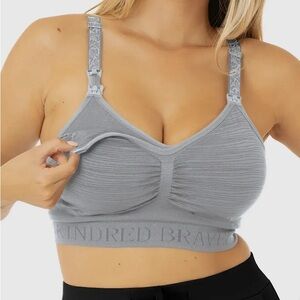 Kindred Bravely Sublime Pumping and Nursing Bra - Grey (XL Busty)
